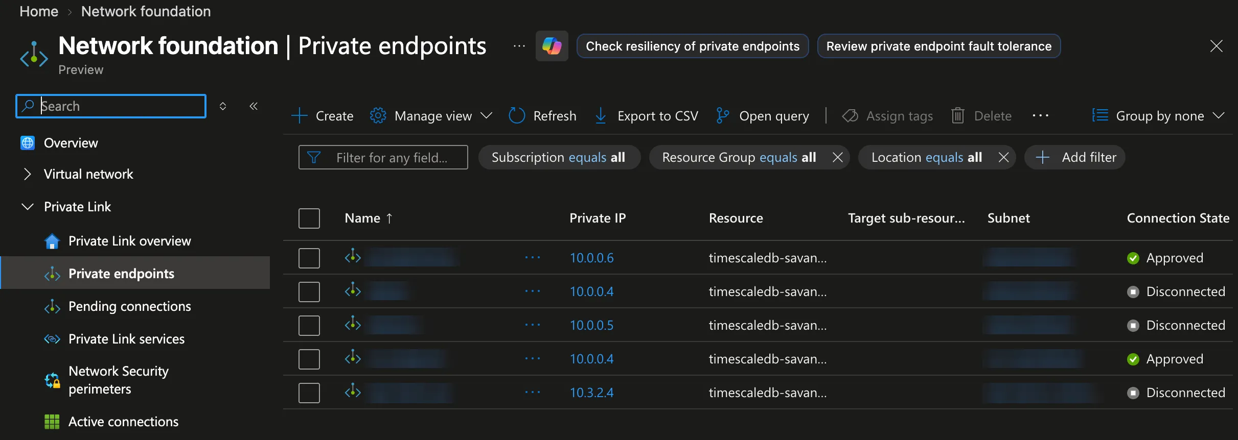 Create Azure Private Endpoint
